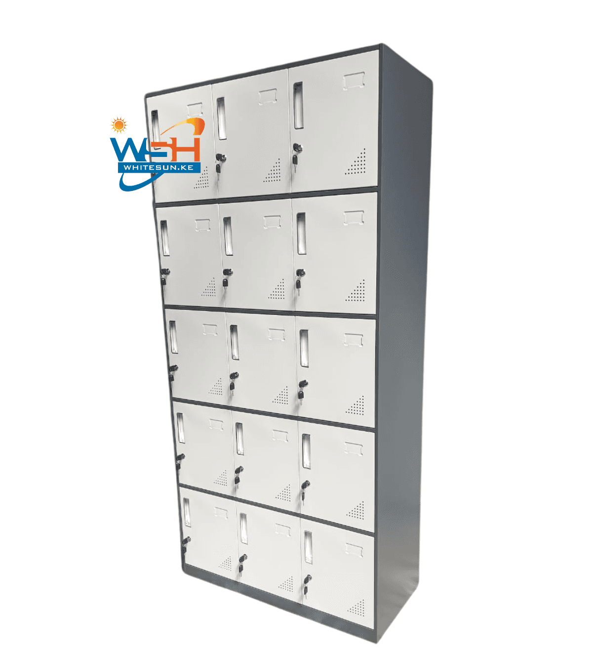 15-Door Locker Metal Cabinet