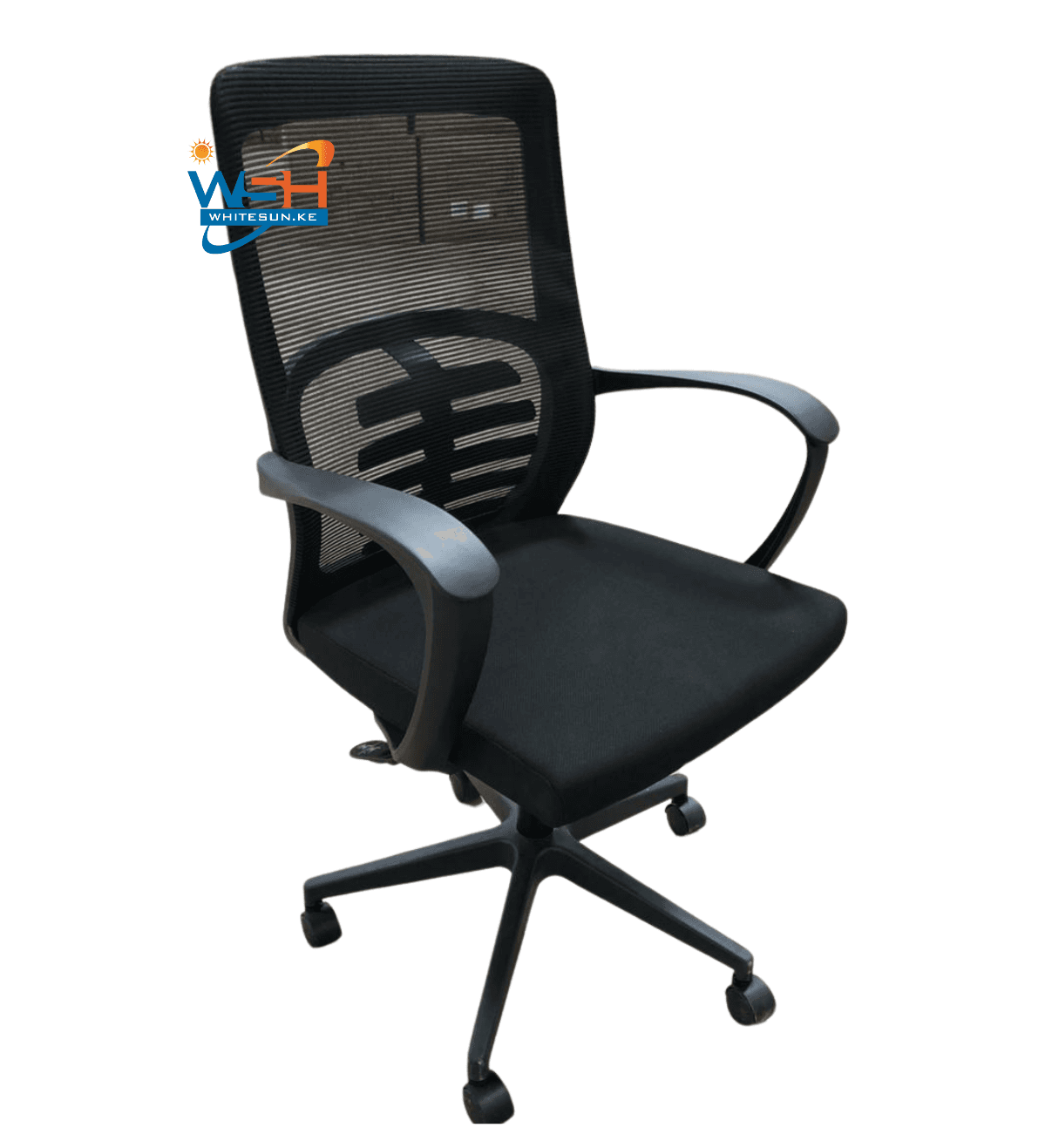 Elegant Secretary Chair - Black