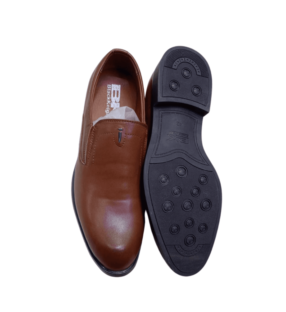 Black leather official shoes