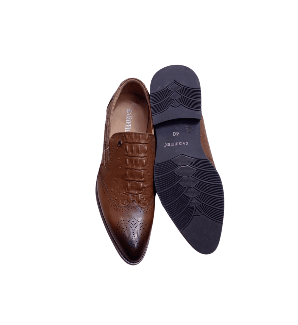 Coffee Kaisifeier Leather Slipon Official Men
