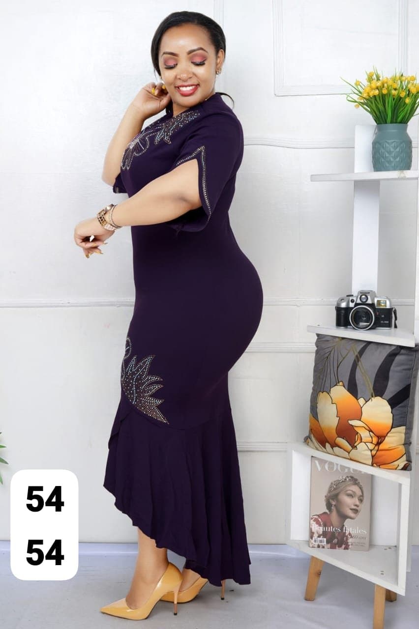 Floral Navy Blue Dress