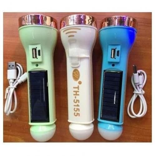 TH-5155 Rechargeable Solar Energy Flashlight Torch