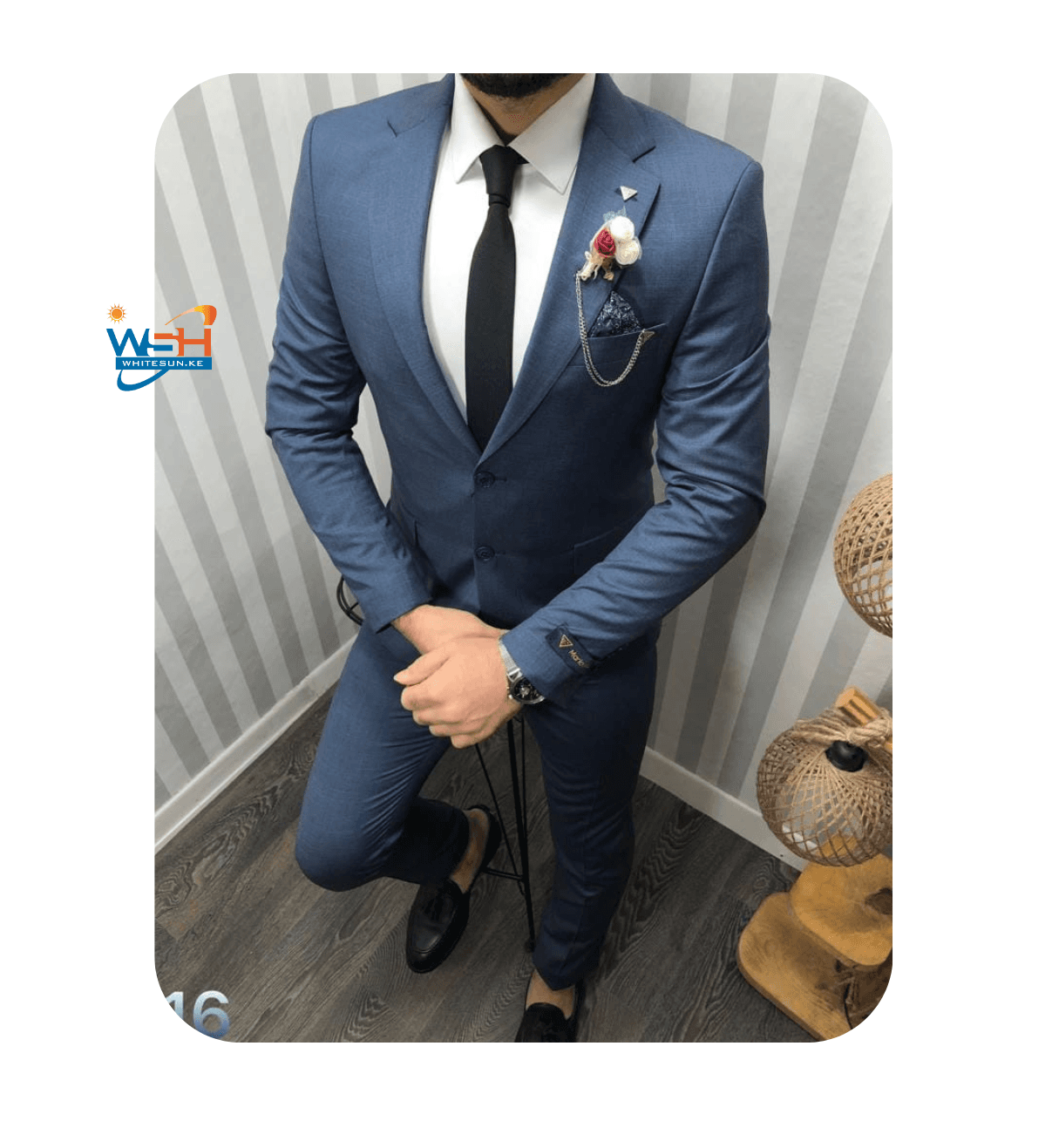 MARIO BOSS Blue Elegance Suit