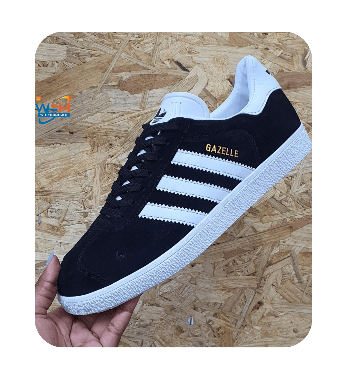 Classic Court Black & White Gazelle Sneakers