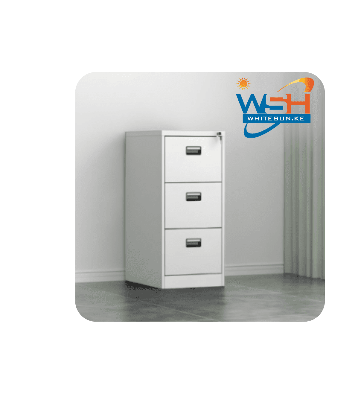3 drawer metallic Filing cabinet