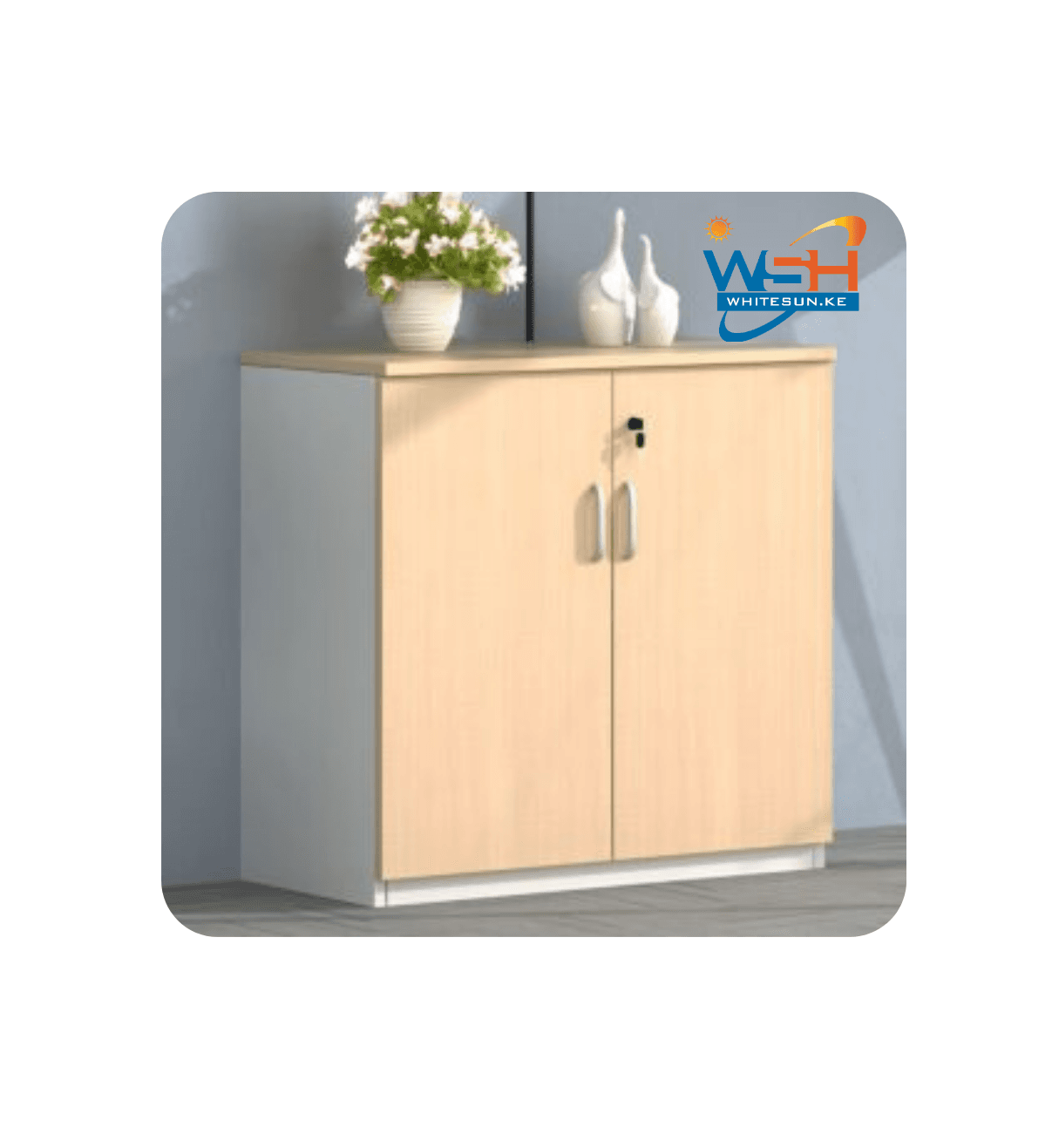 2-Door wooden executive cupboard