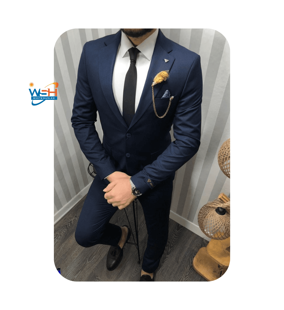 DARK BLUE Sophistication TWO-PIECE Suit