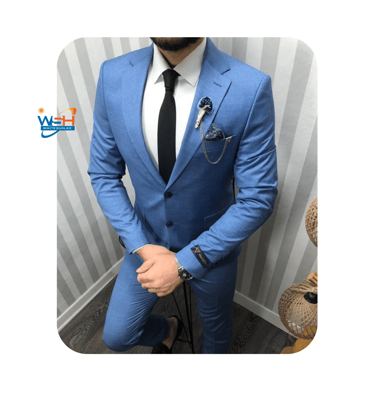 Blue Slim-Fit Suit