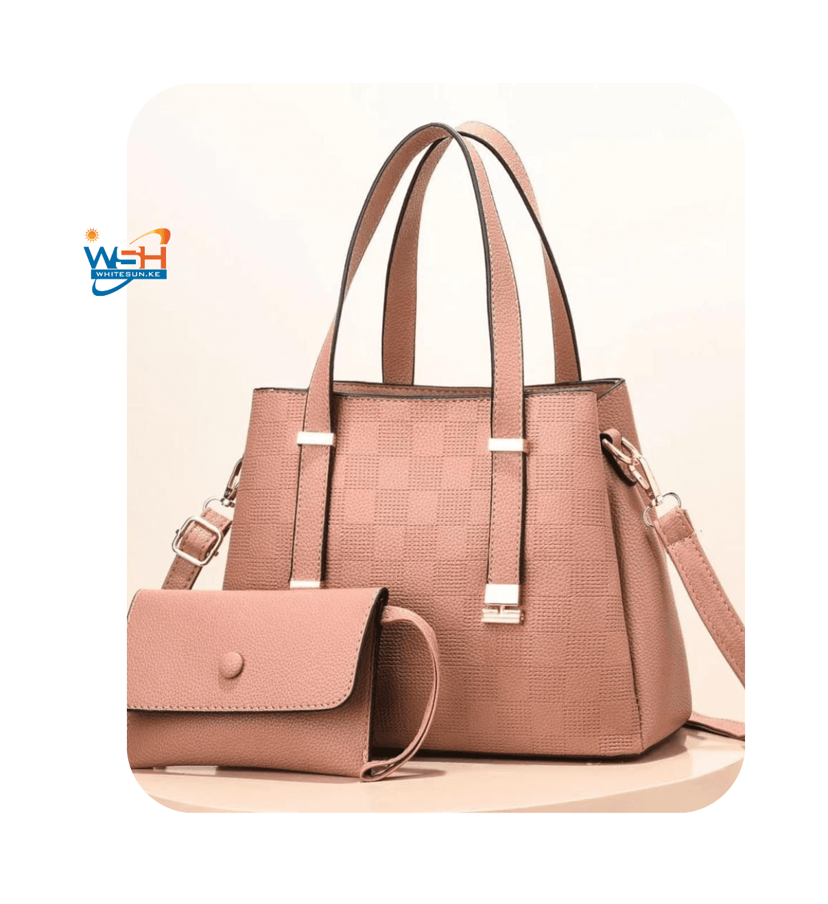 Chic Checkered Handbag Set