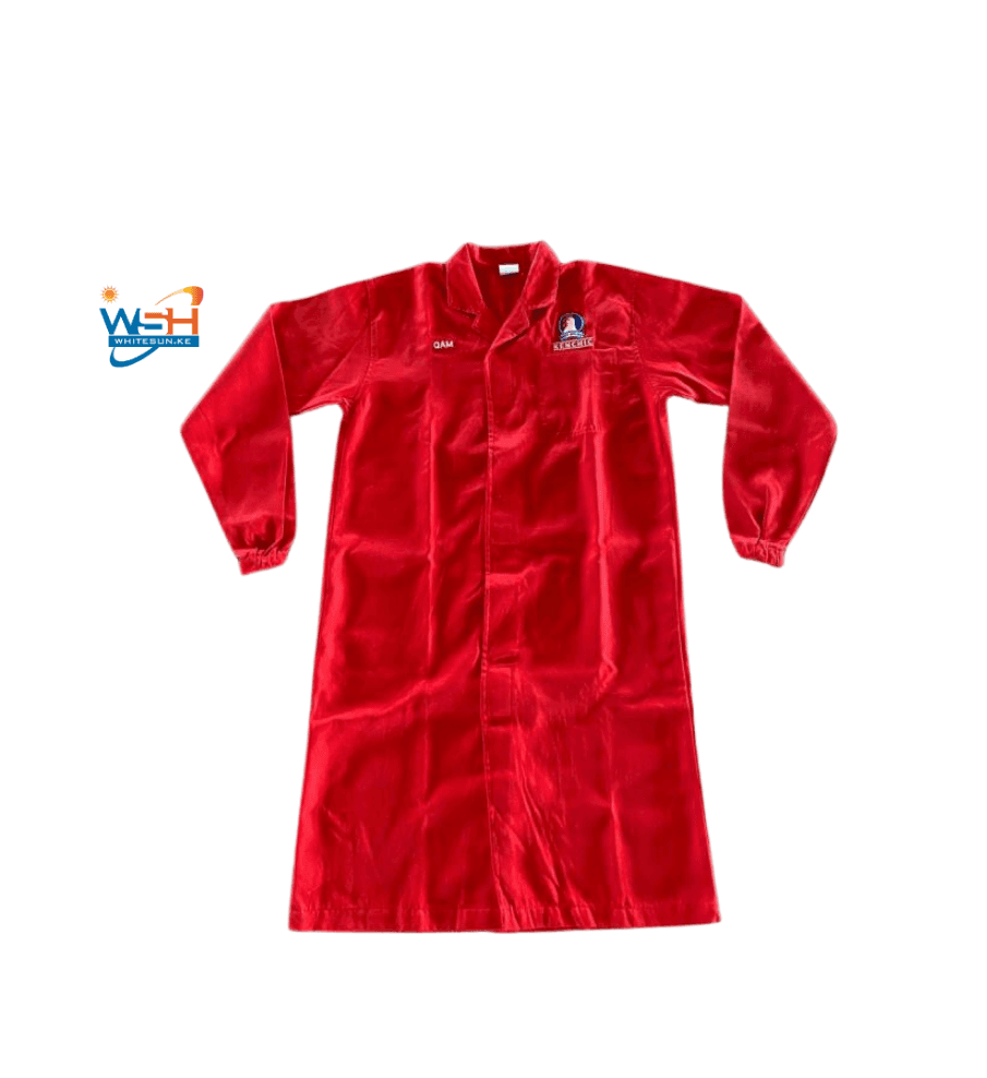Red Dust Coat TETRAX DUSTCOAT WITH REFLECTIVE TAPE & PRINT