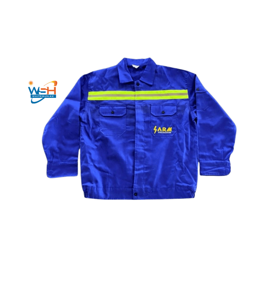 TWILL JACKET WITH EMBROIDERY & REFLECTIVE TAPE (ARM ENGINEERING)