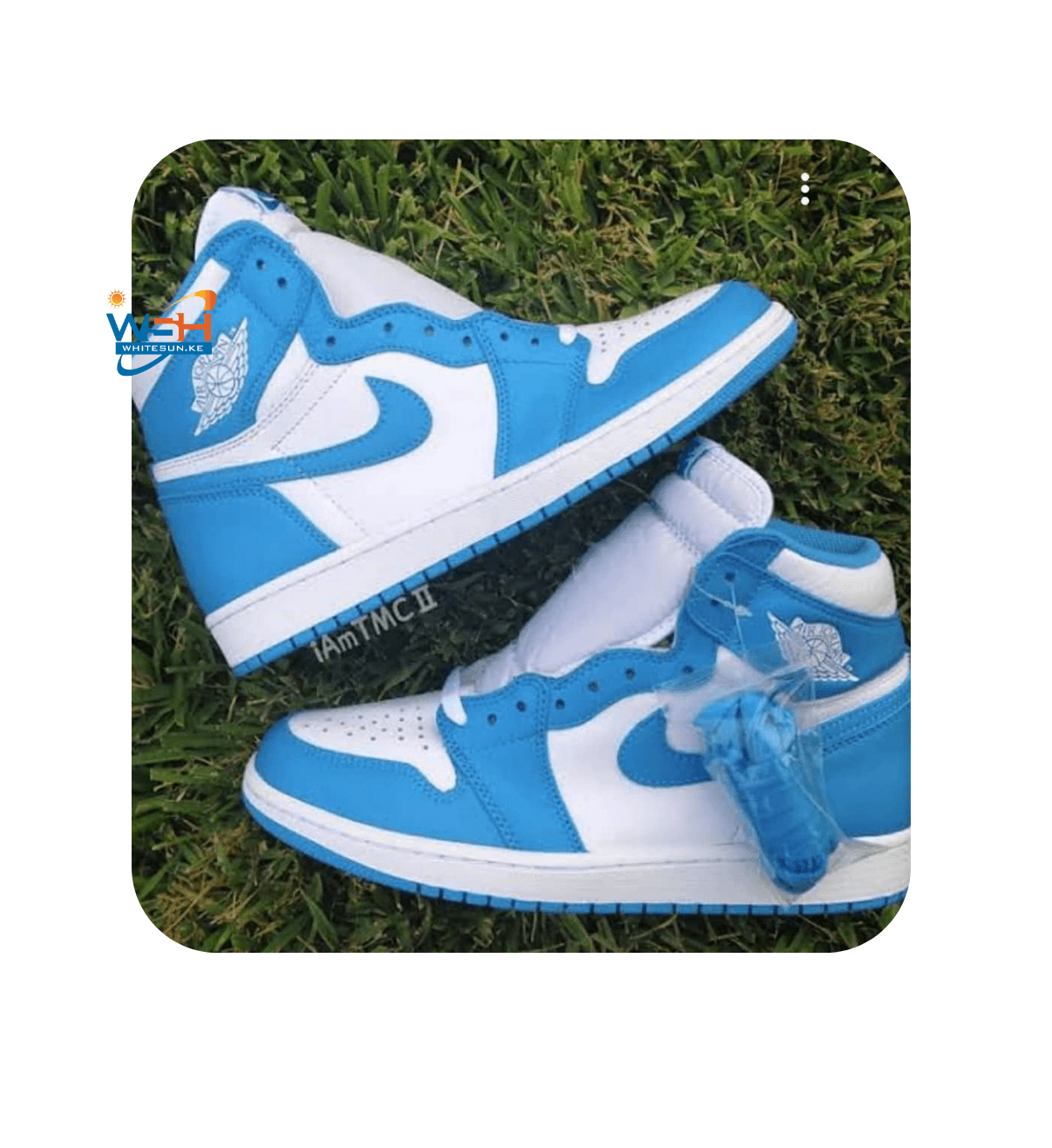 Azure Glide High-Top Sneakers