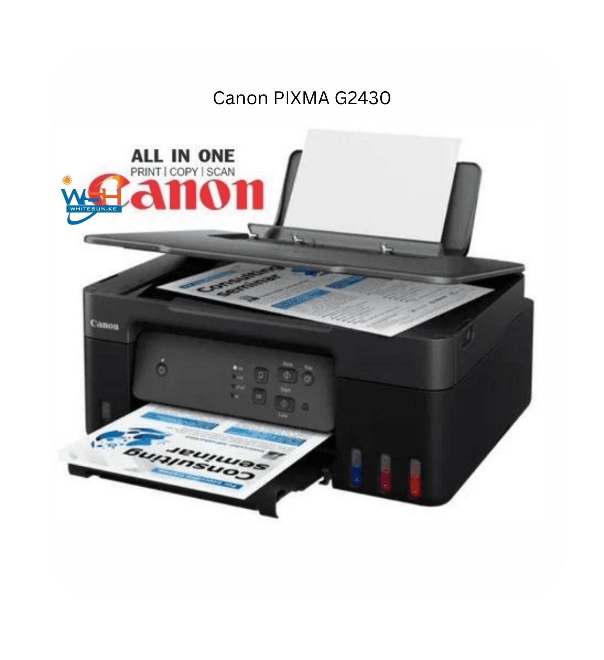 Canon PIXMA G2430-MEGATANK MFP Printer, (1YR WRTY)