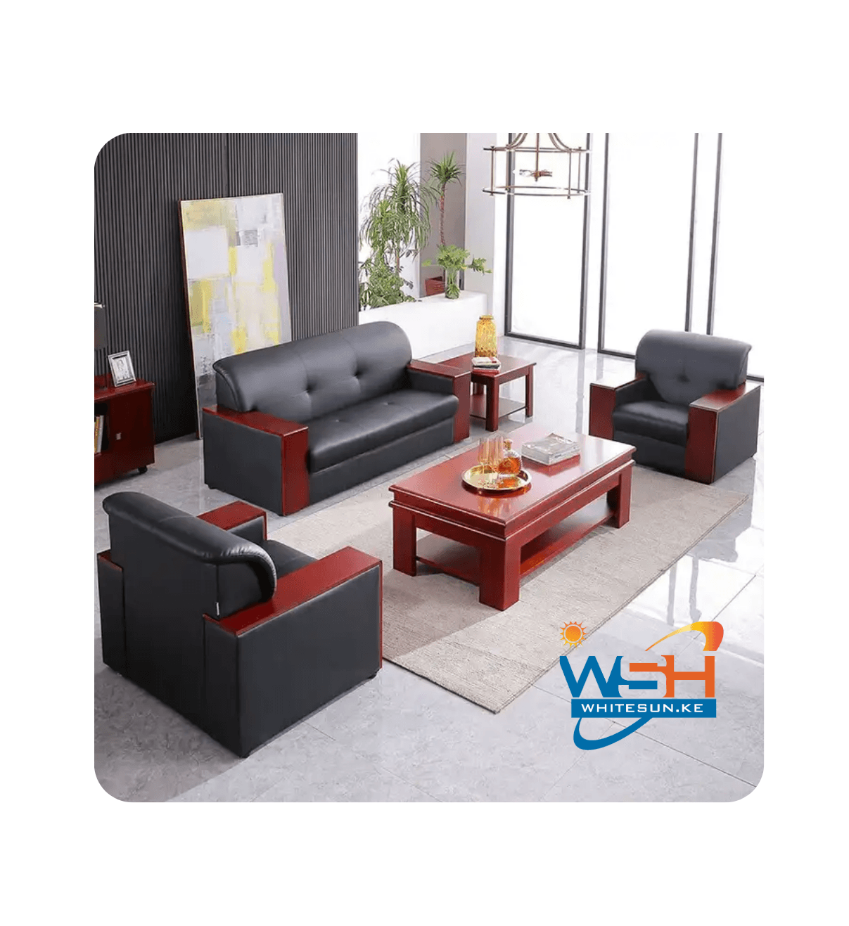 5 Seater Executive office Sofa Thumbnail 5