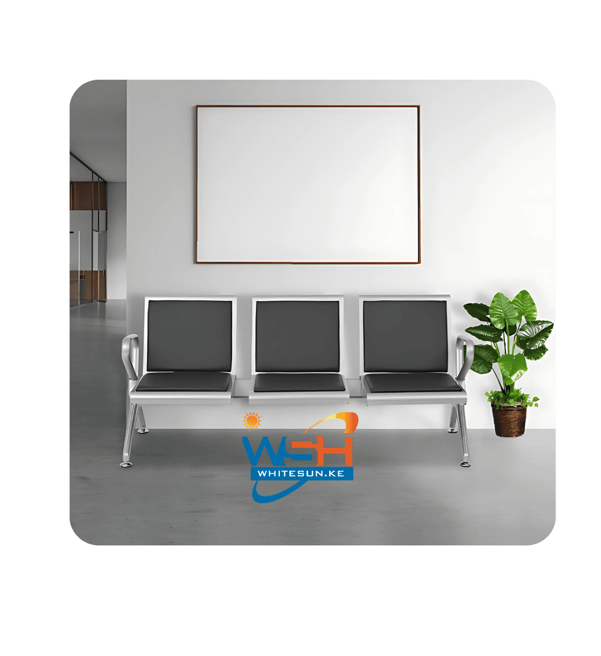 3 link Office Visitor bench
