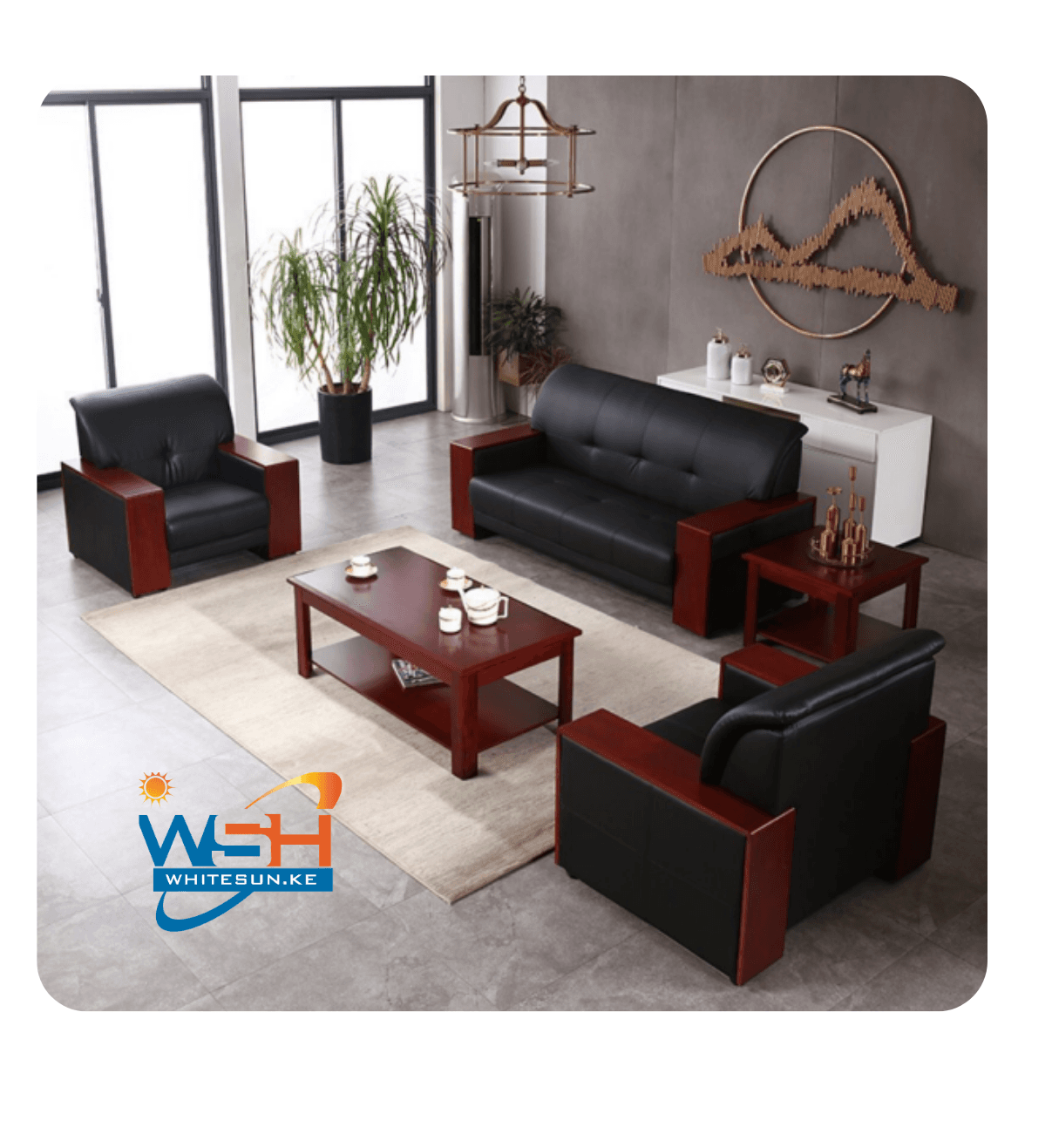 5 Seater Executive office Sofa Thumbnail 2