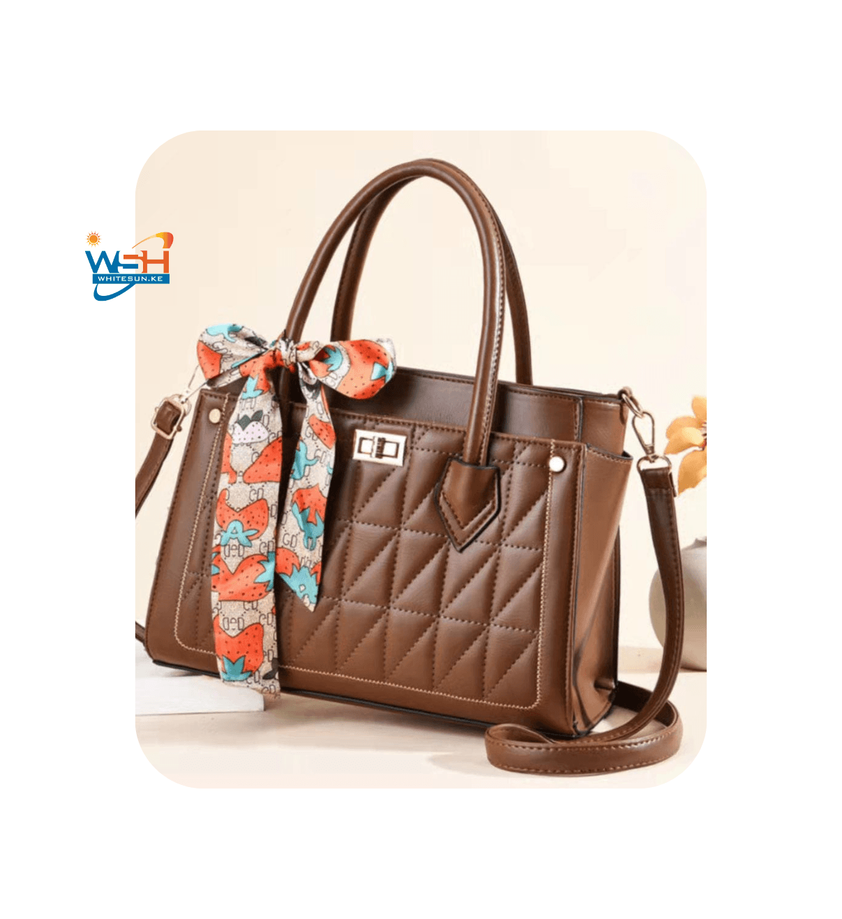 Ladies New Glamor High Quality Luxury Shoulder Bag Brown