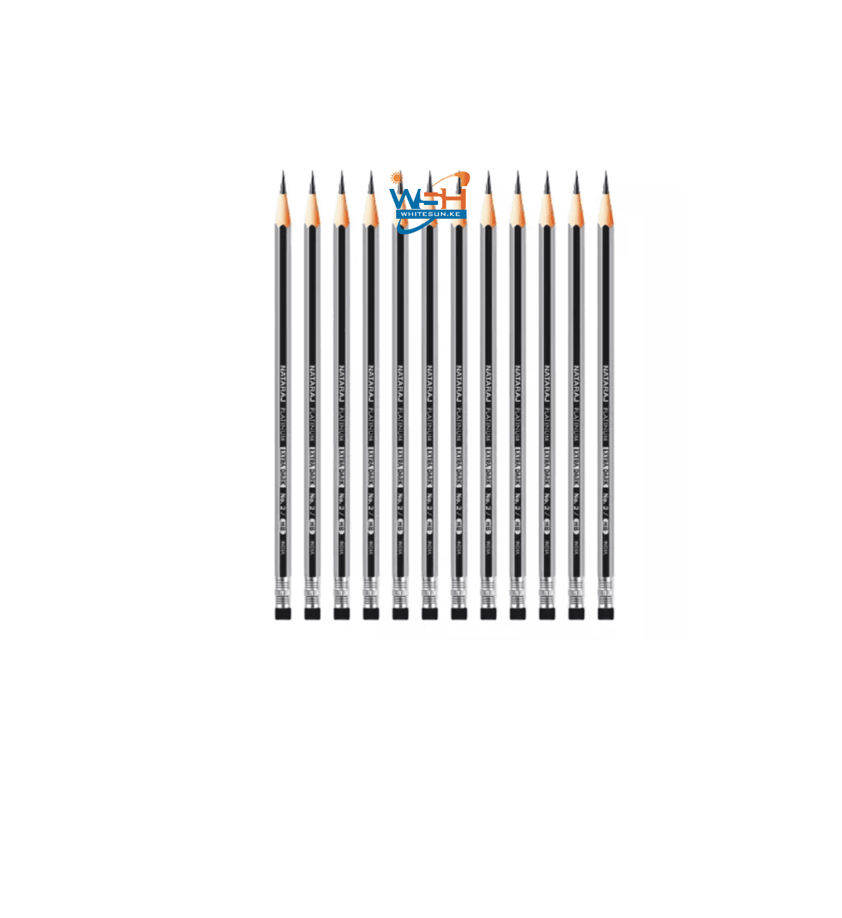 Nataraj Pencil 2B Platinum Extra Dark With Eraser 12pcs P01584
