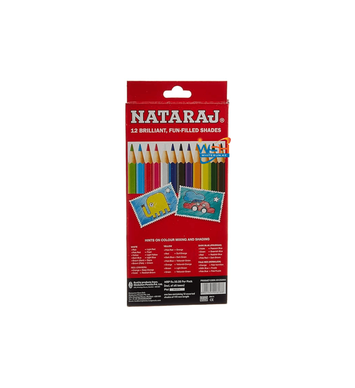 Nataraj Full Size Colour Pencils - 12 Shades