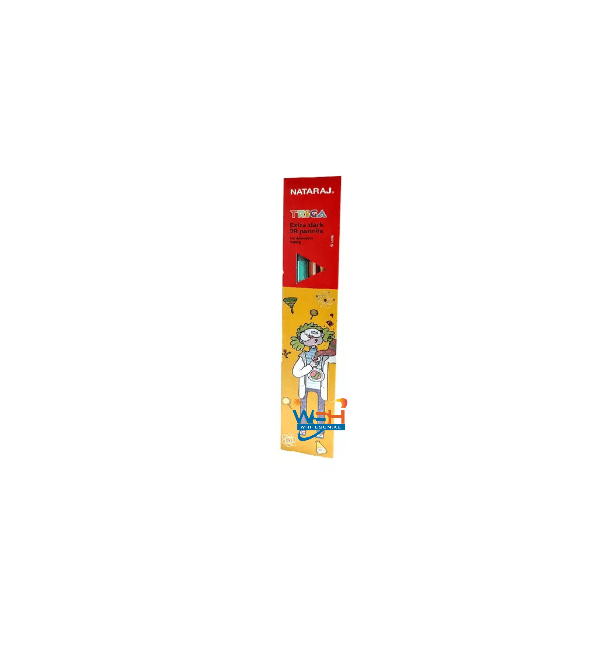 Nataraj Pencil With Eraser & Sharpener Triga Triangular 2B 12pcs P06968 Thumbnail 2