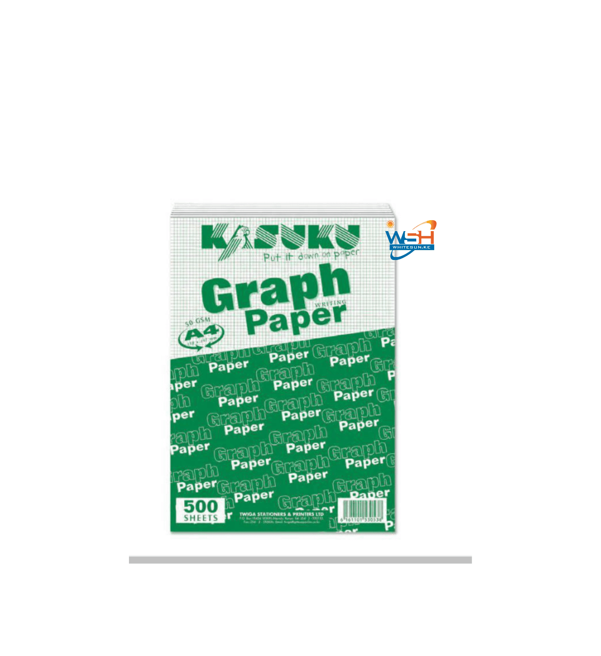 Kasuku A4 Graph Paper - 500 Sheets, 50GSM, 5mm and 10mm Square