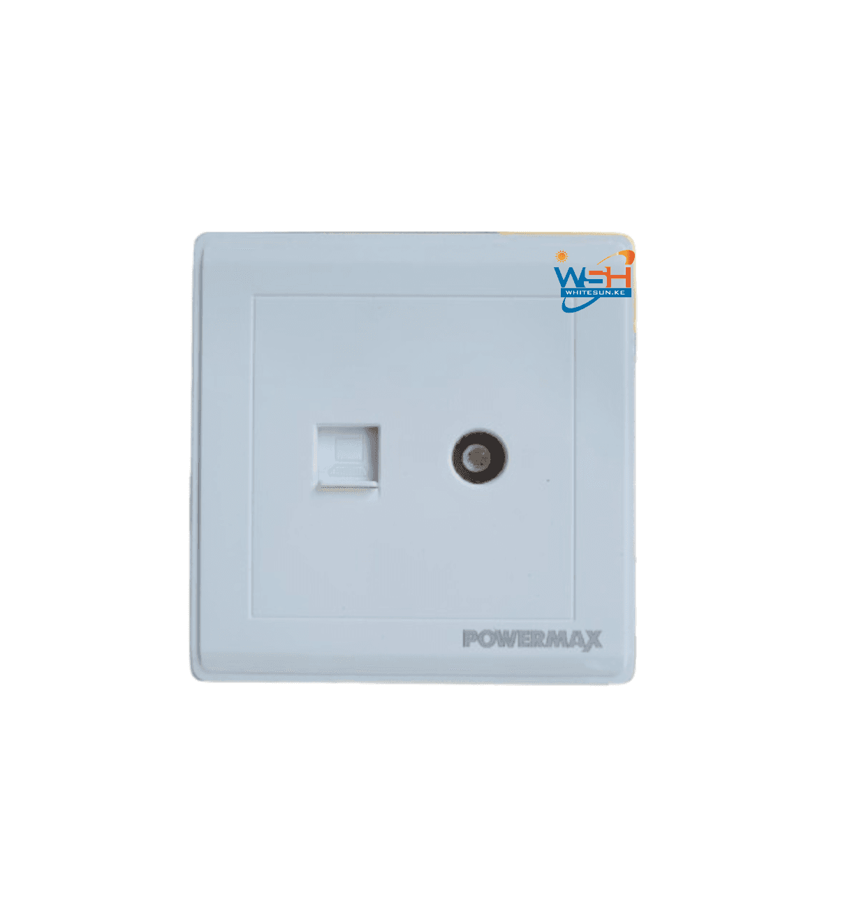 Powermax BSR White TV+Internet Socket