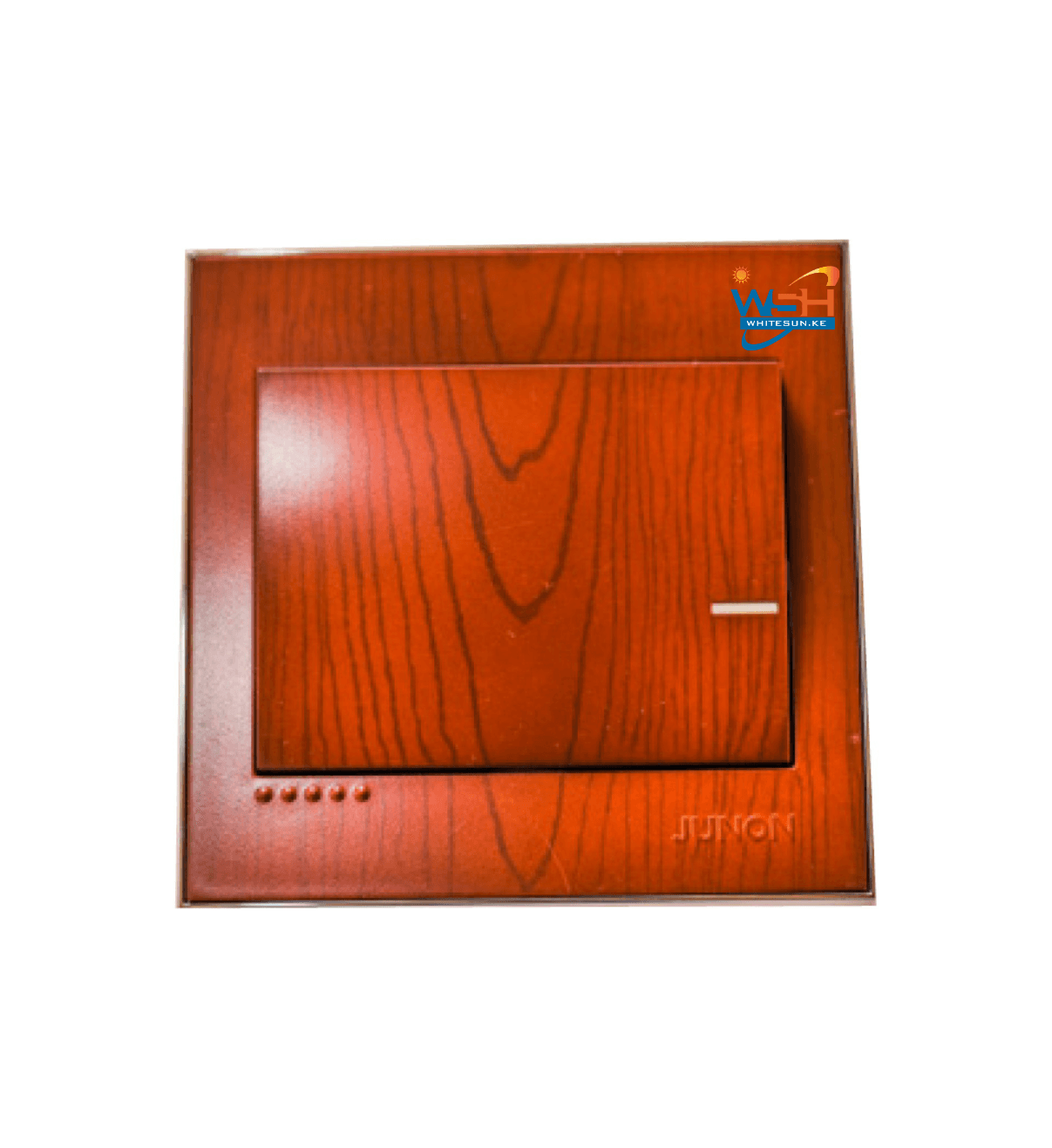 Junon Wooden Cherry 1 Gang 2 Way Switch