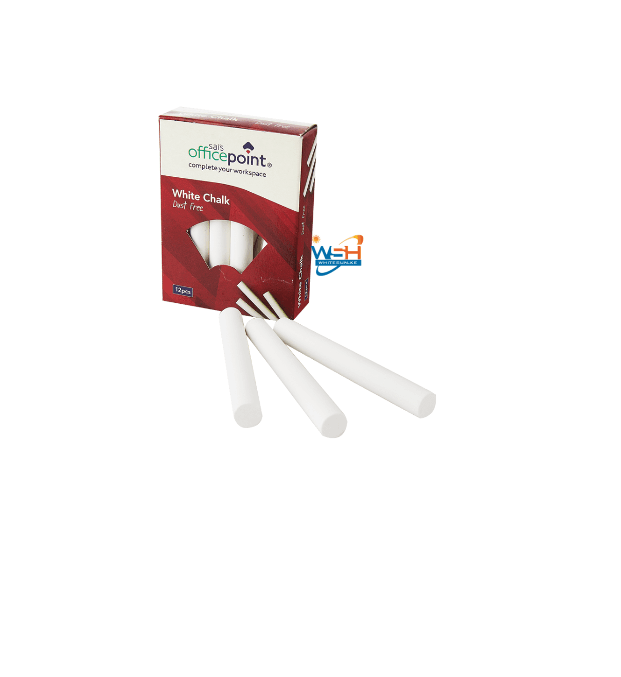 Chalk White Dustless A pack of 12.