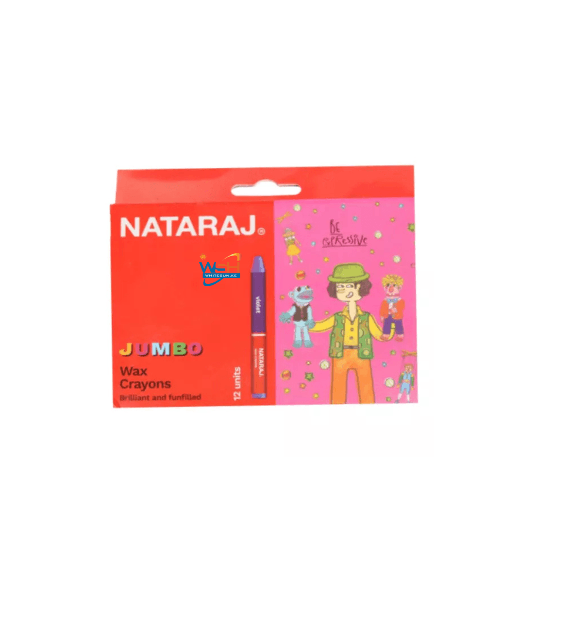 Nataraj Wax Crayons Round Jumbo 90mm 12 Colours