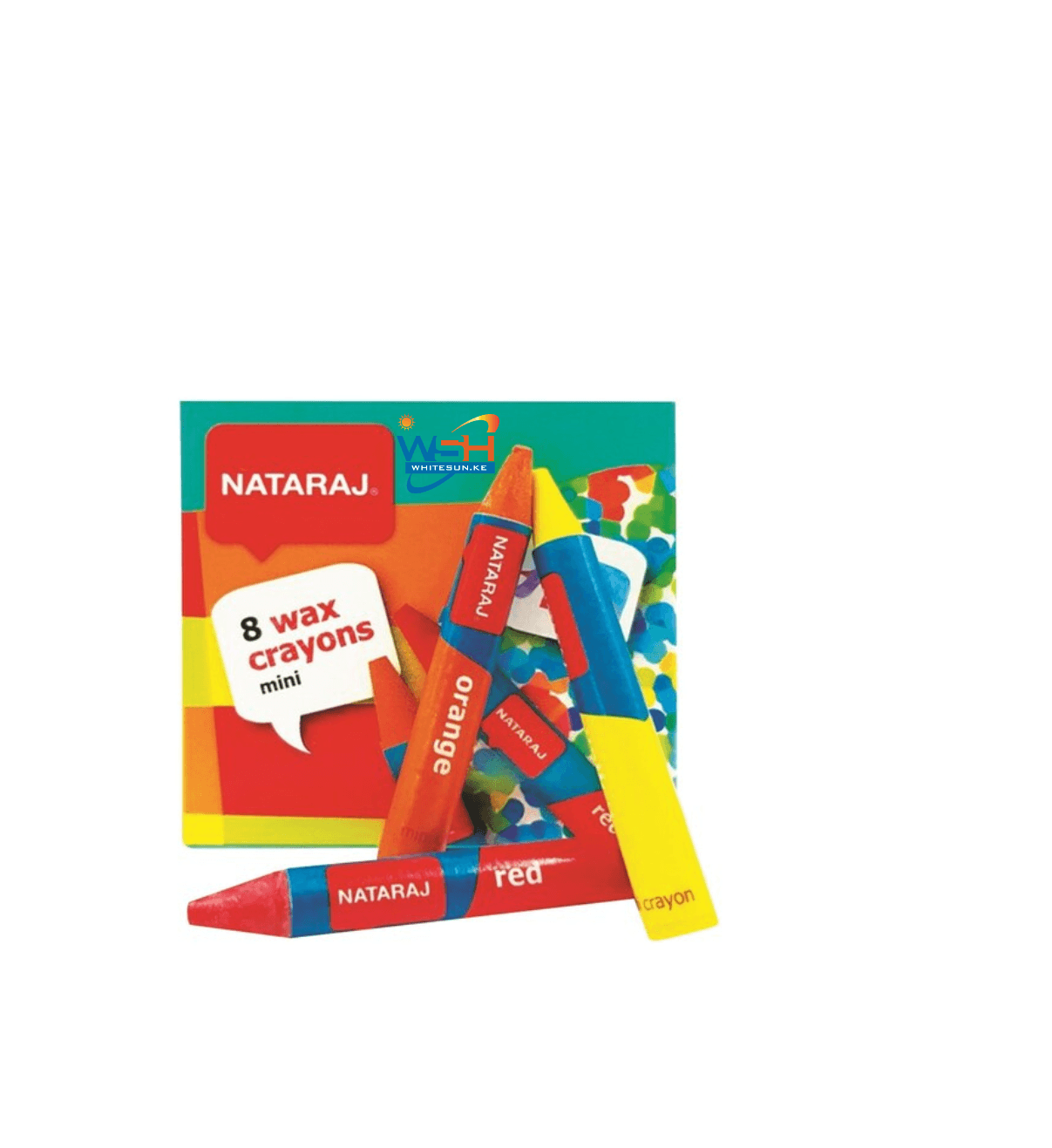 NATARAJ WAX CRAYON 60MM 8 COLOUR Thumbnail 2