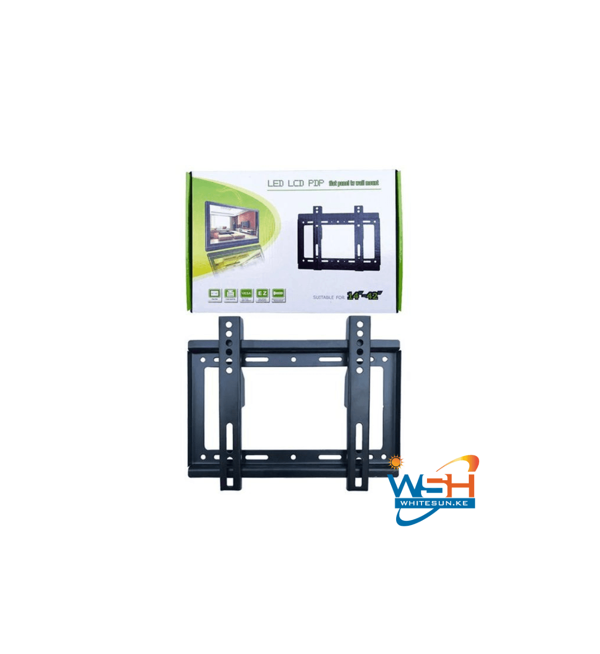 TV Flat Panel Wall Bracket Holder Black