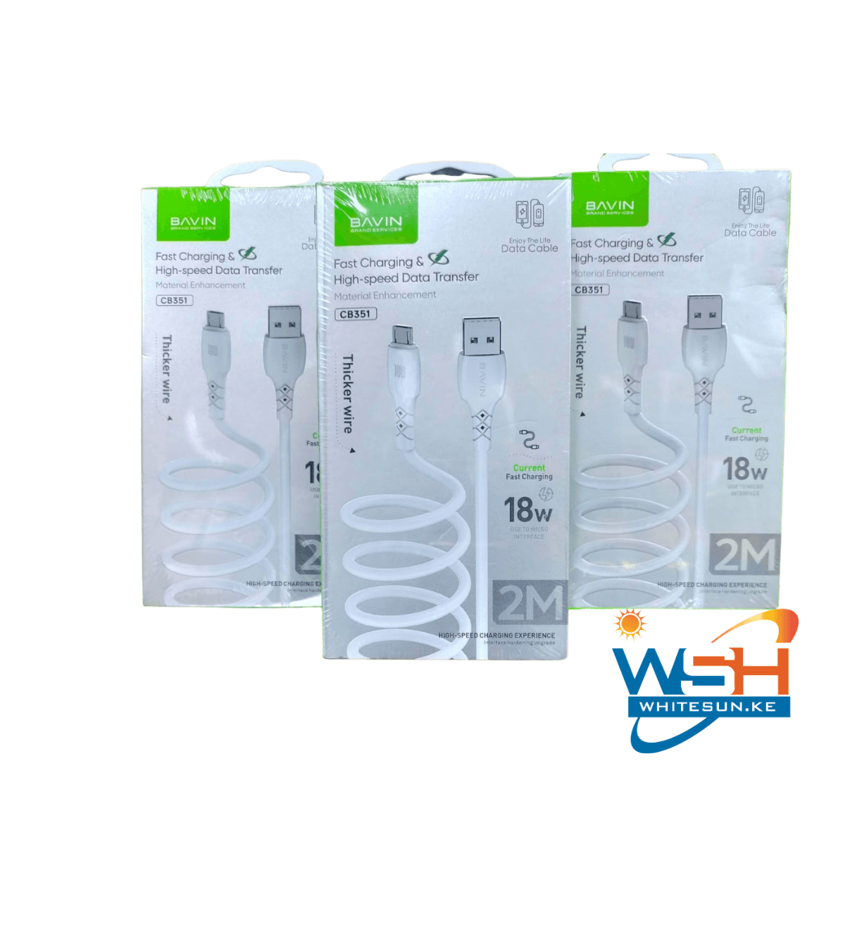 BAVIN CB351 2M 18W FAST CHARGING MICRO CABLE