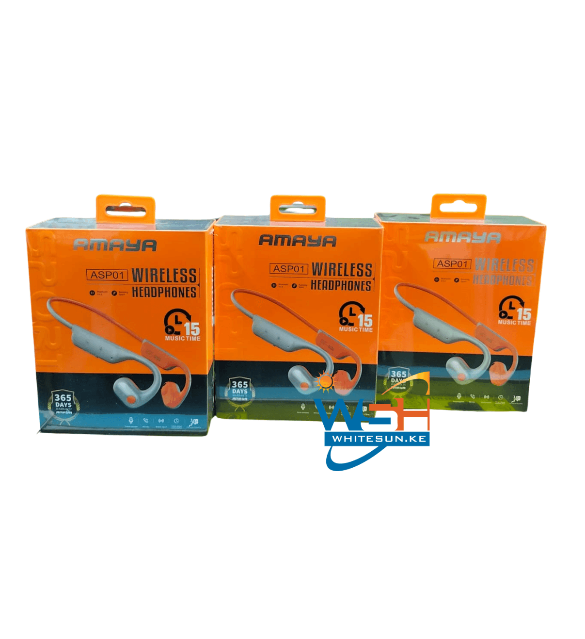 Amaya ASP01 Wireless Sport Bone Conduction Earphones Neckband Headphones Waterproof with Stereo Sound