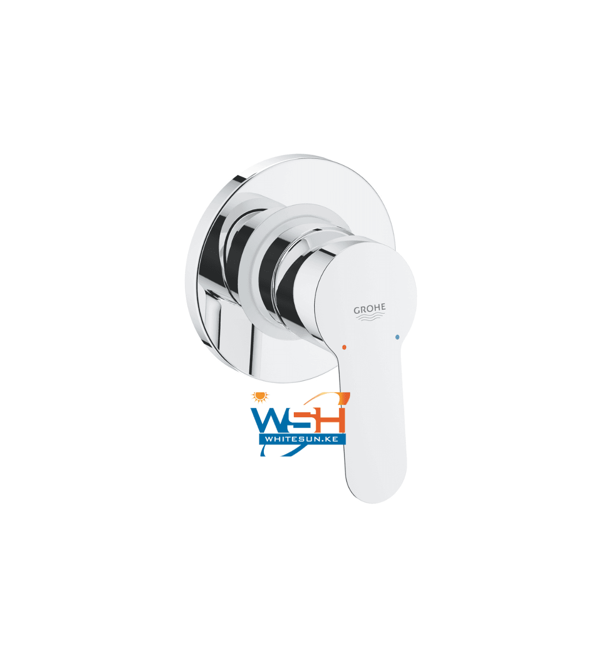 Grohe BauEdge Single-lever bath/shower mixer trim chrome