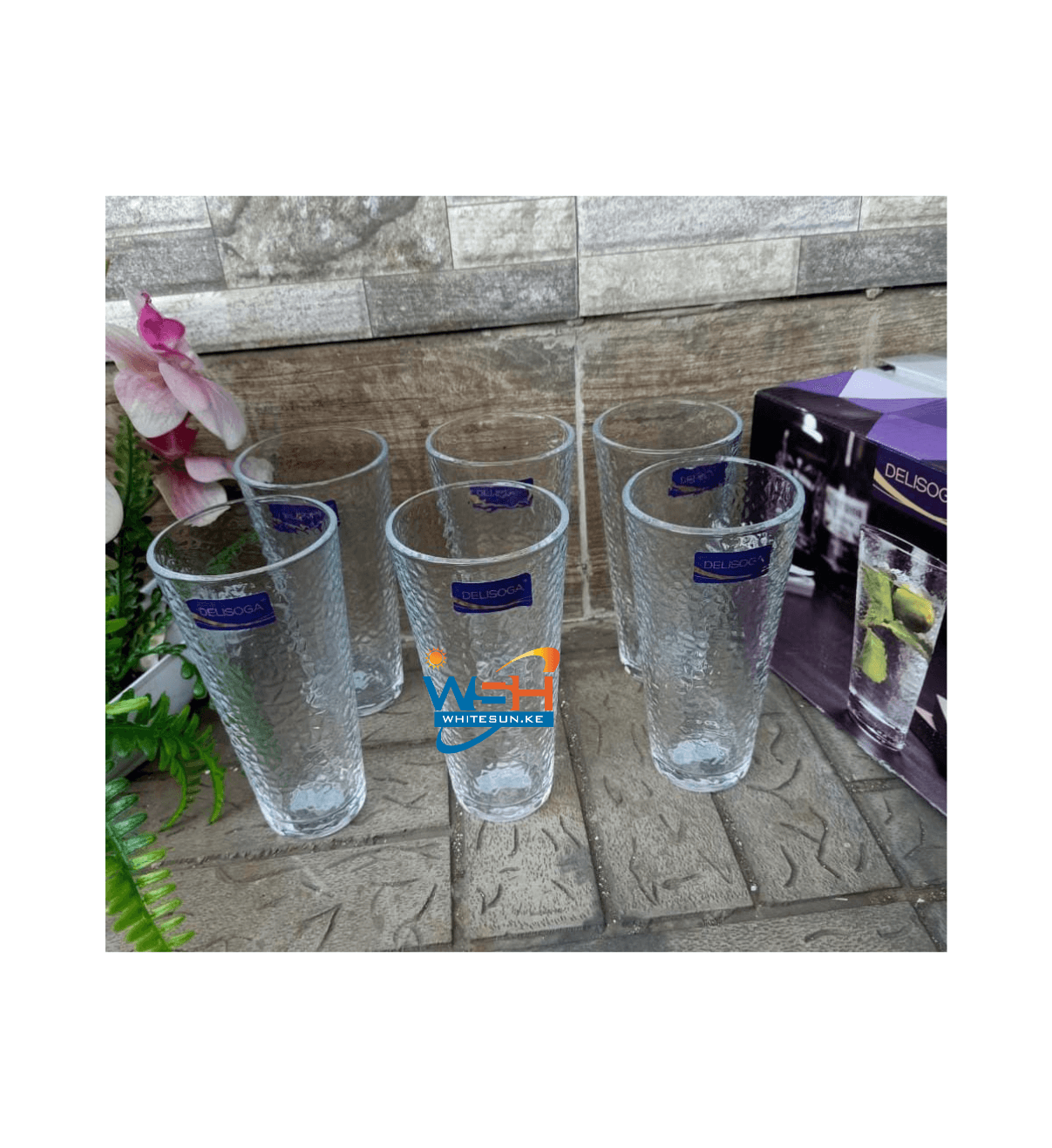 The Dream Series Water Juice Drinking Glass Set 6Pcs 410ml Rocks Tumbler Set