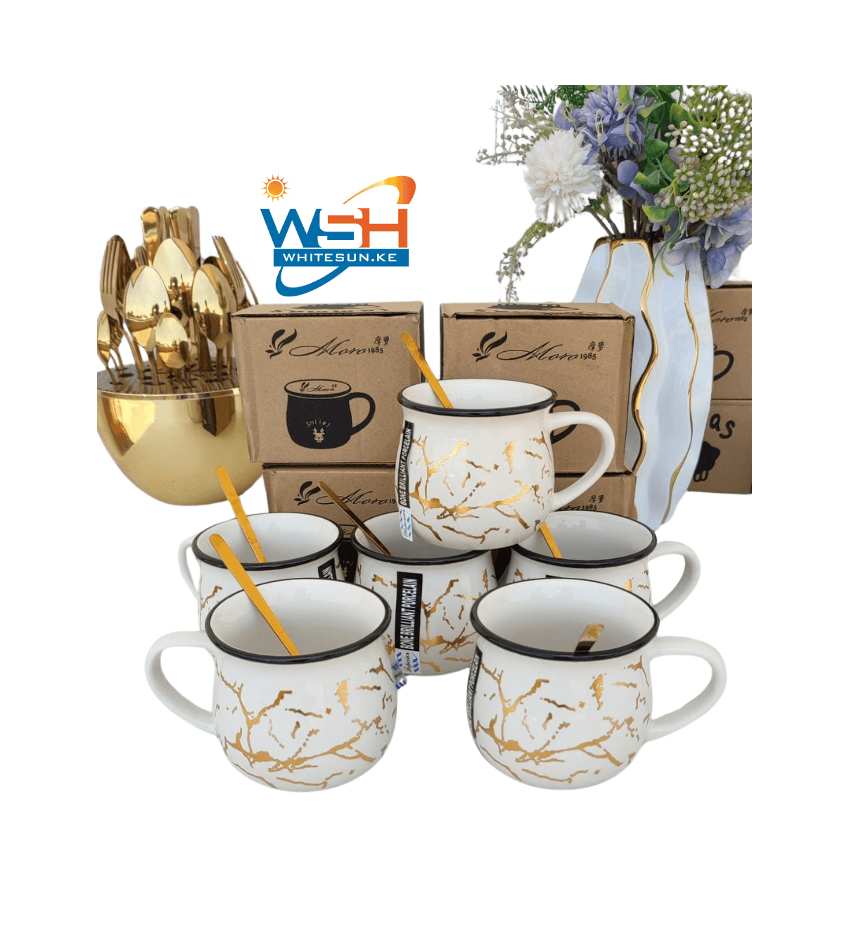 Nordic marble coffee mugs