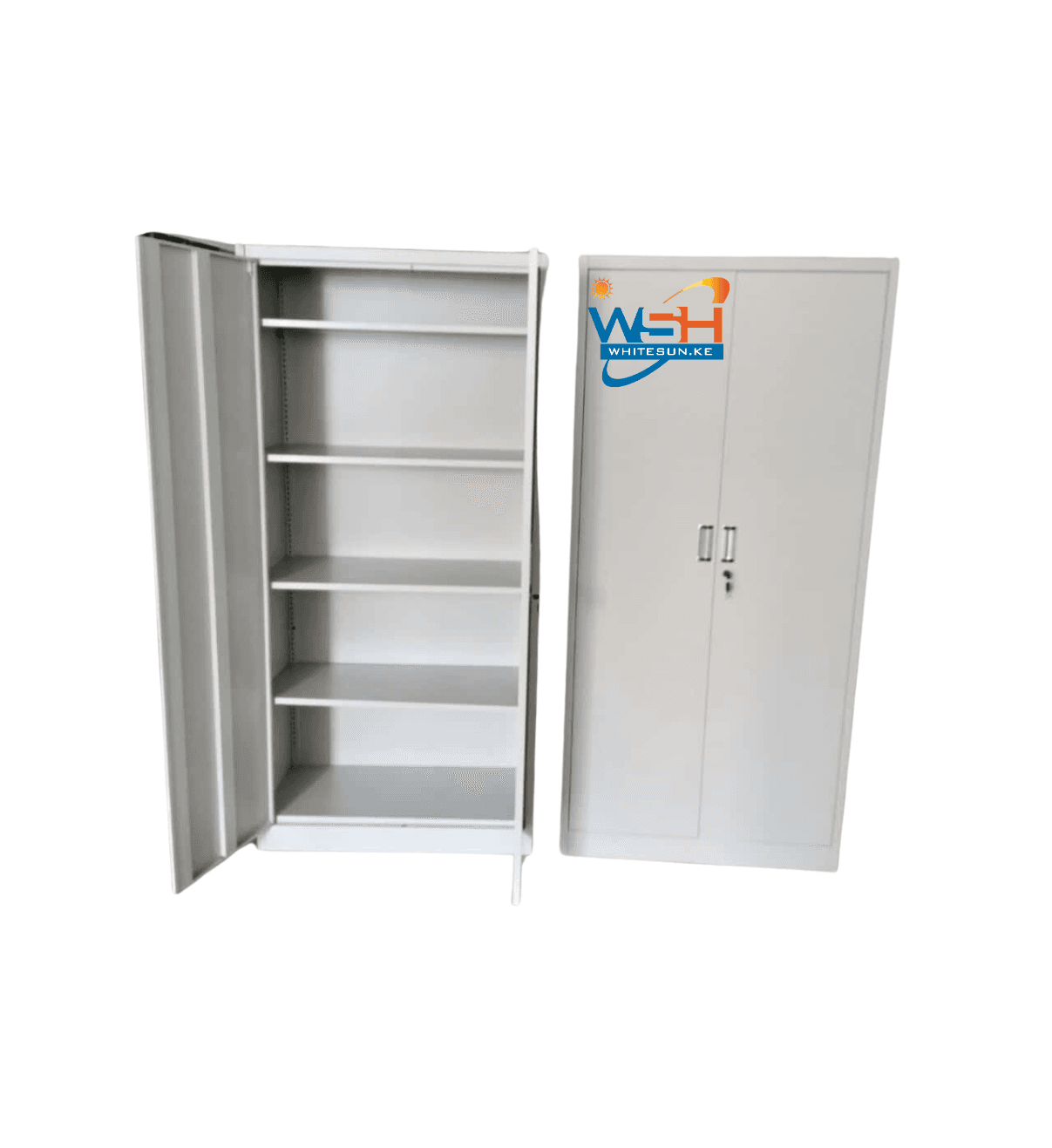 Heavy metallic stainless steeel cabinet with full metallic doors