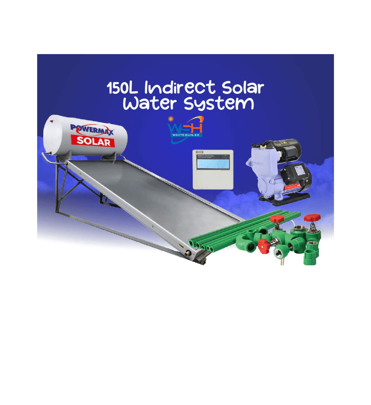 150L Solar Water Heater (with booster pump)