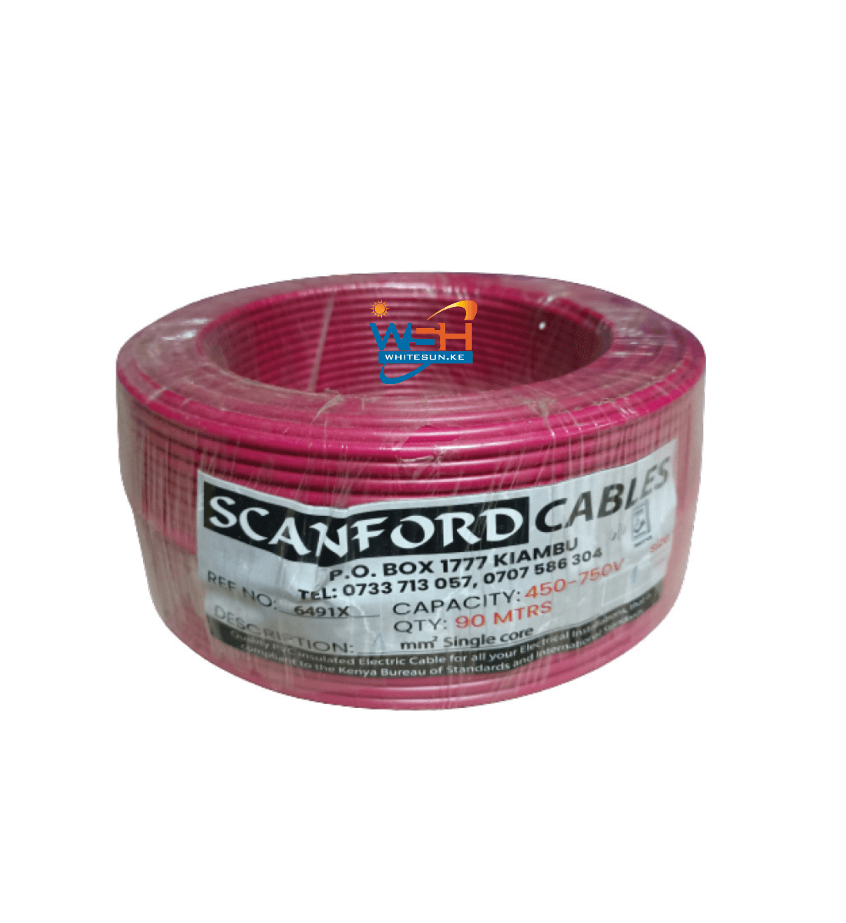 Scanford 4mm Single Core Red