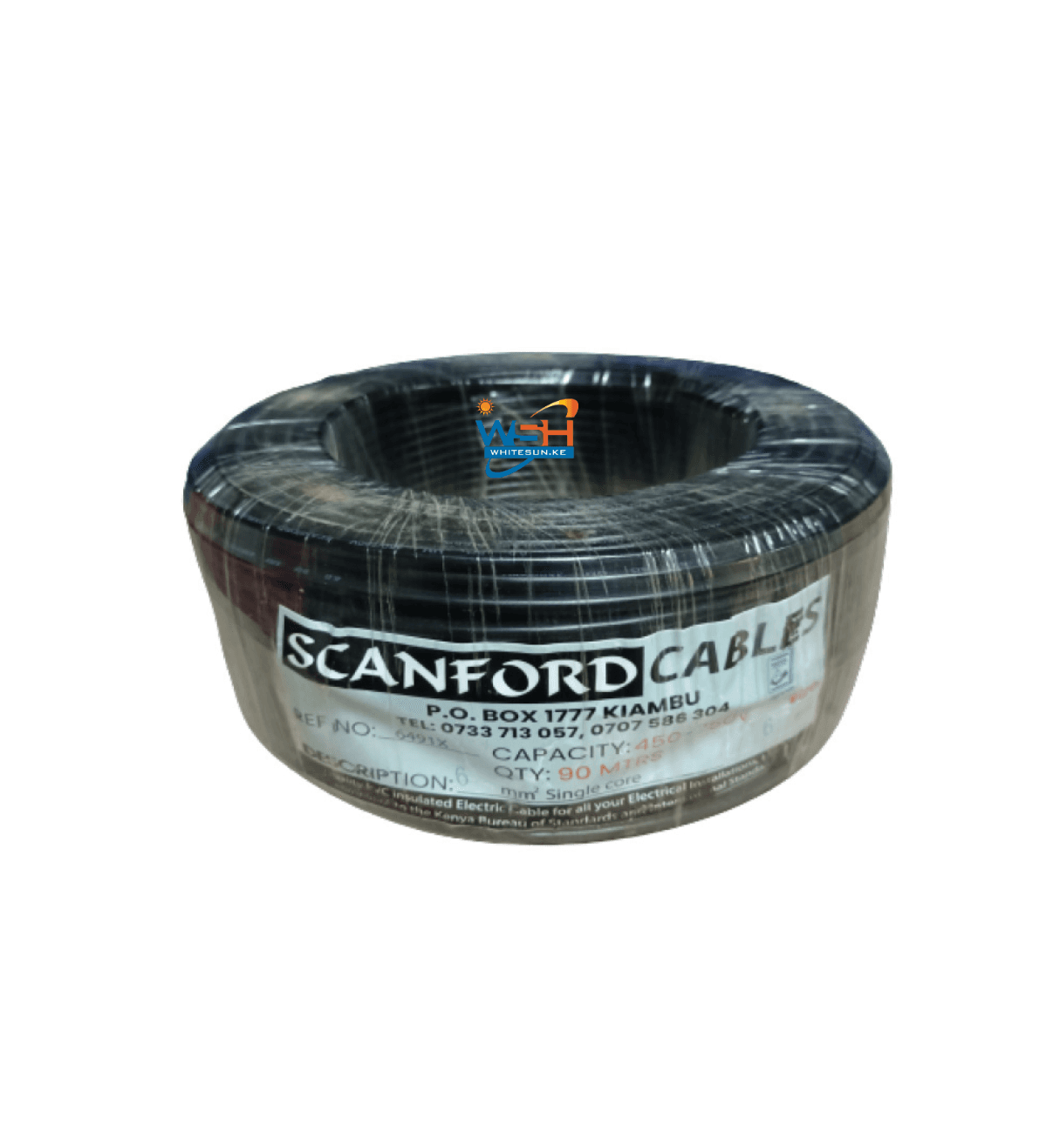 Scanford 6mm Single Core Black