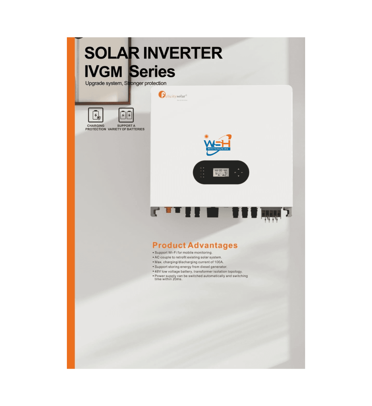 5kVA 48V 5000 Watts Felicity Grid-Tie Single-Phase Inverter