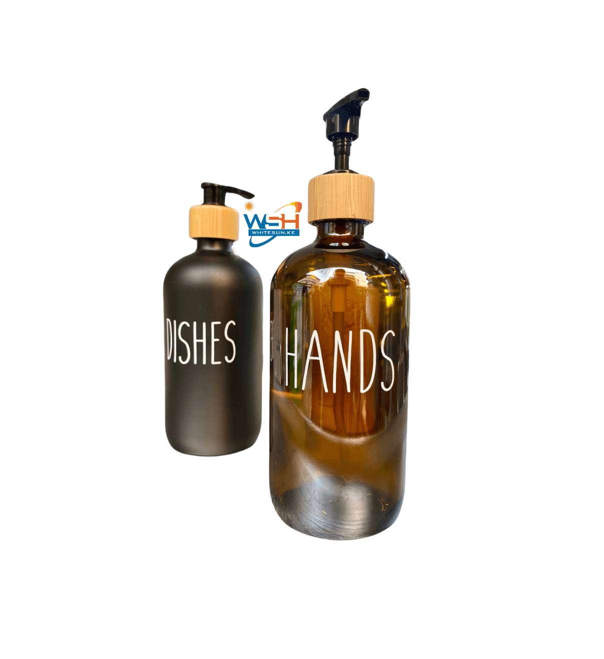 Glass Soap Dispenser With Pump 16oz Portable For Farmhouse