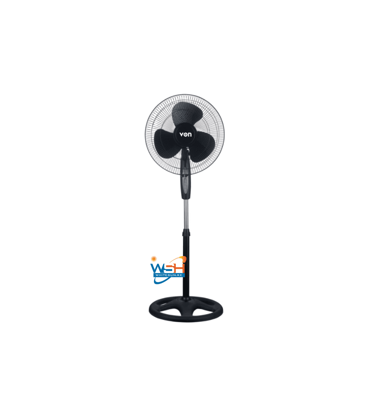 Von VFS-6403-MJK 16" Floor Standing Fan, 40W - Black