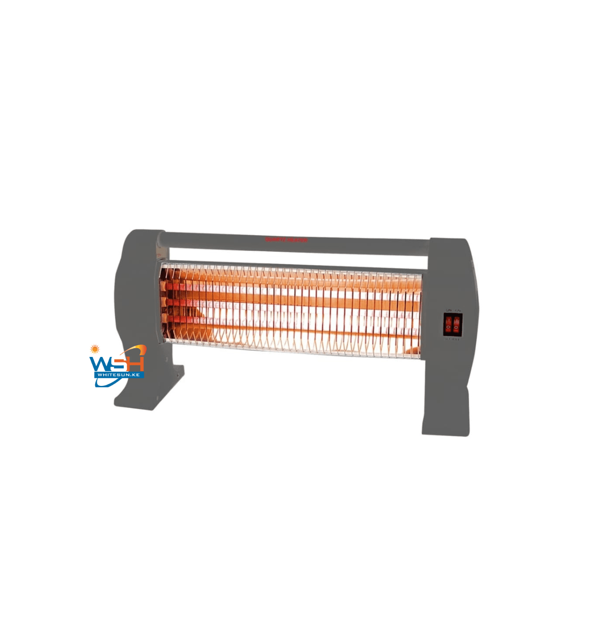 Von VHB122MQYG Quartz Heater, 1200W - Dark Grey