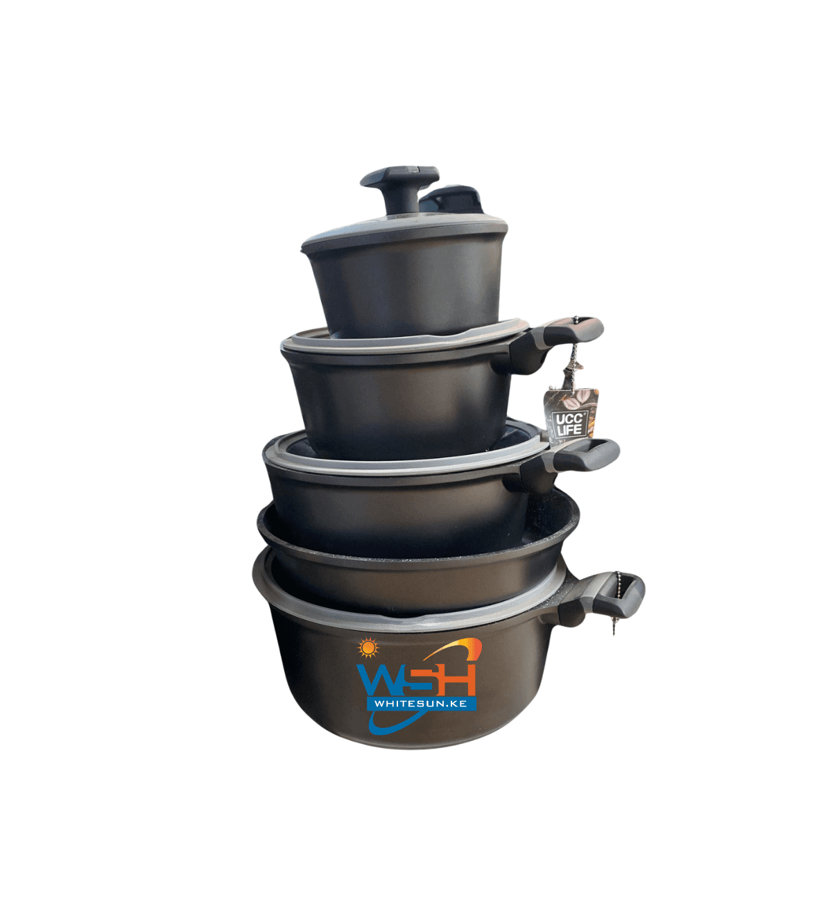 9pcs Cast Non Stick Cooking Pots
