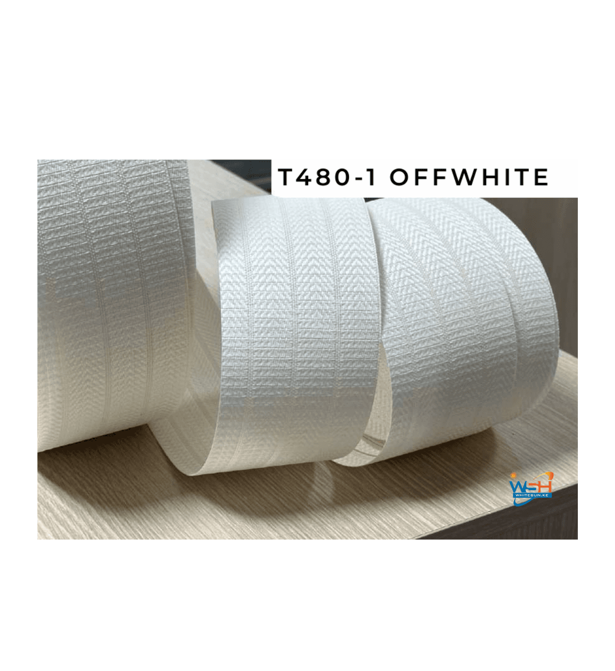 WHITE VERTICAL WINDOW BLINDS T480-1 OFFWHITE