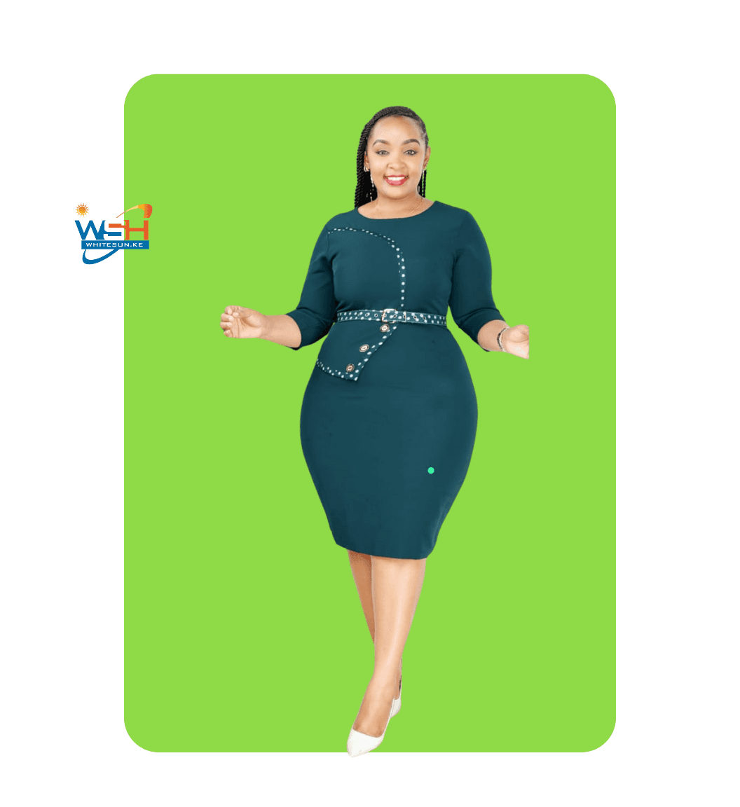 Teal Executive semi-formal Dress
