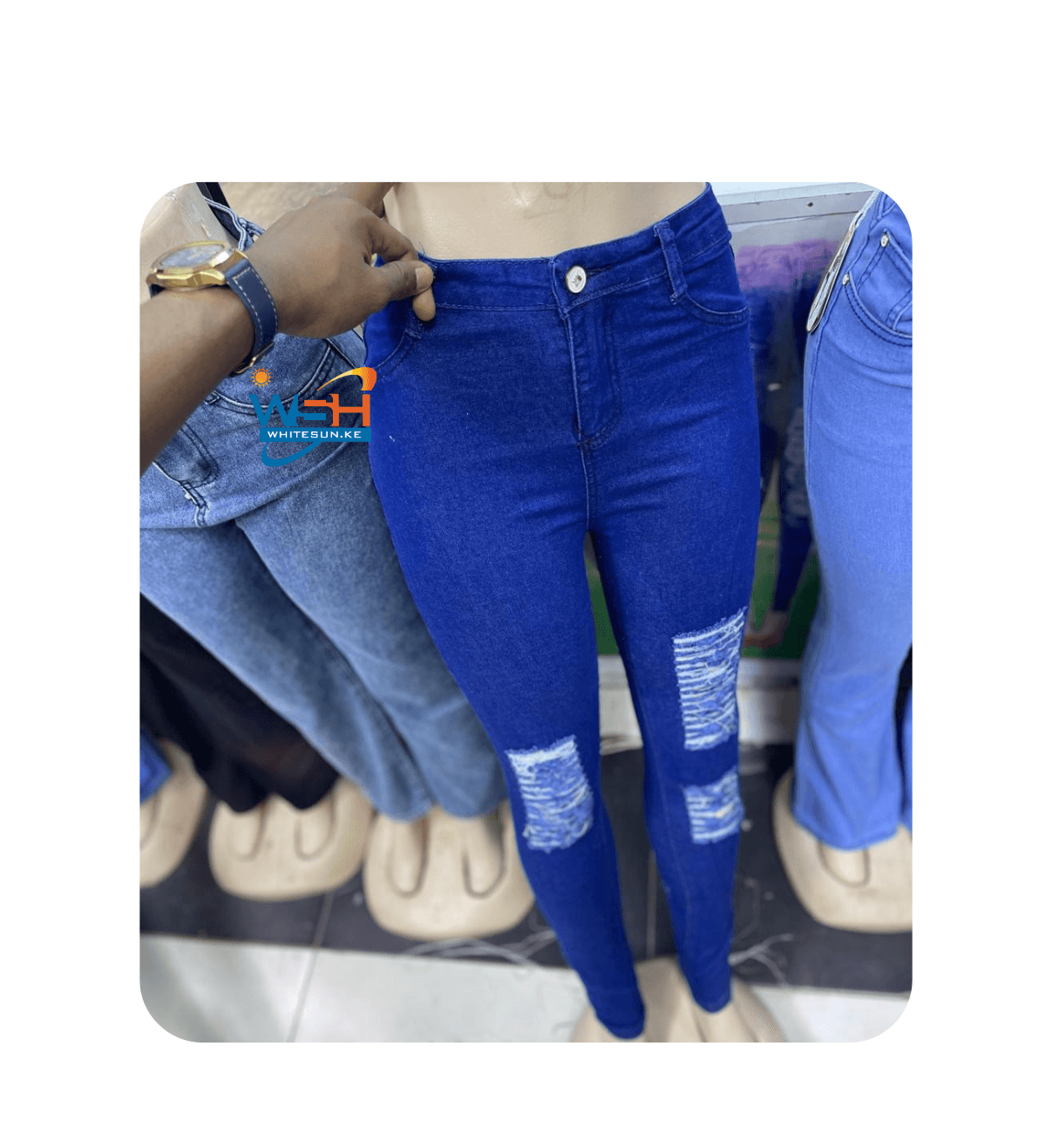 Rugged Ladies Denim Pants