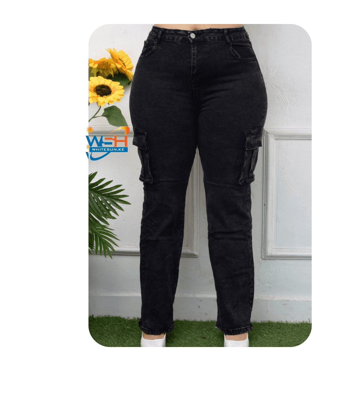 Tight Fitting Denim Pants