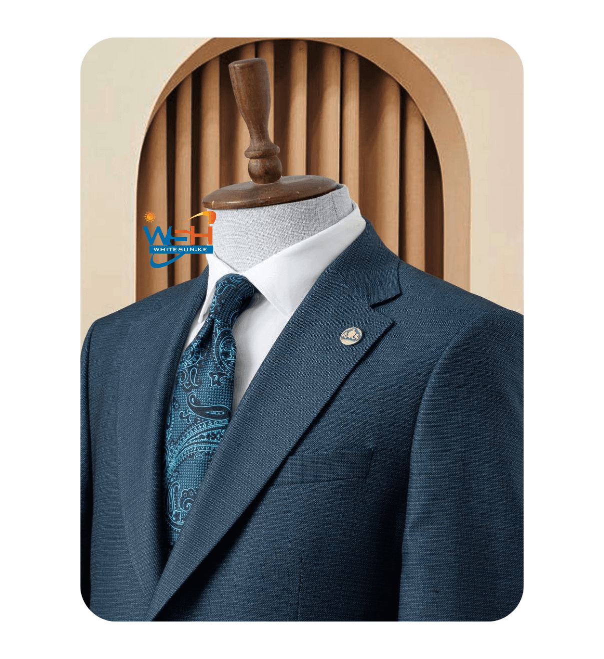 Navy Elegant Three-Piece classic Suit